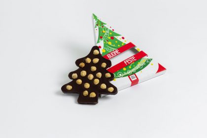 alberello di cioccolato; idea regalo Natale solidale