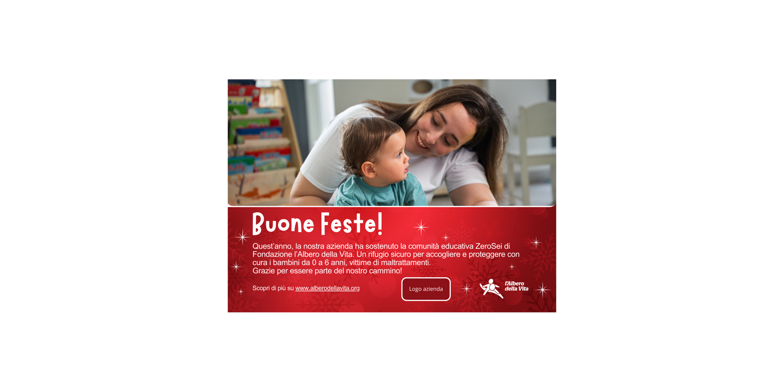 E-card solidale sostieni la comunità educativa ZeroSei di Fondazione Albero della Vita